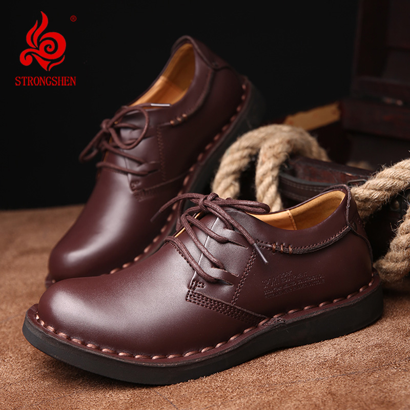 Men Shoes Louboutin - Мужские туфли STRONGSHEN из натуральной кожи,