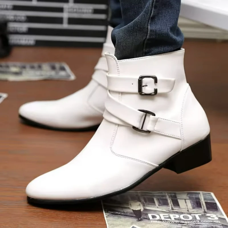 Men Shoes Formal - Новые мужские ботинки, кожаные ботинки челси