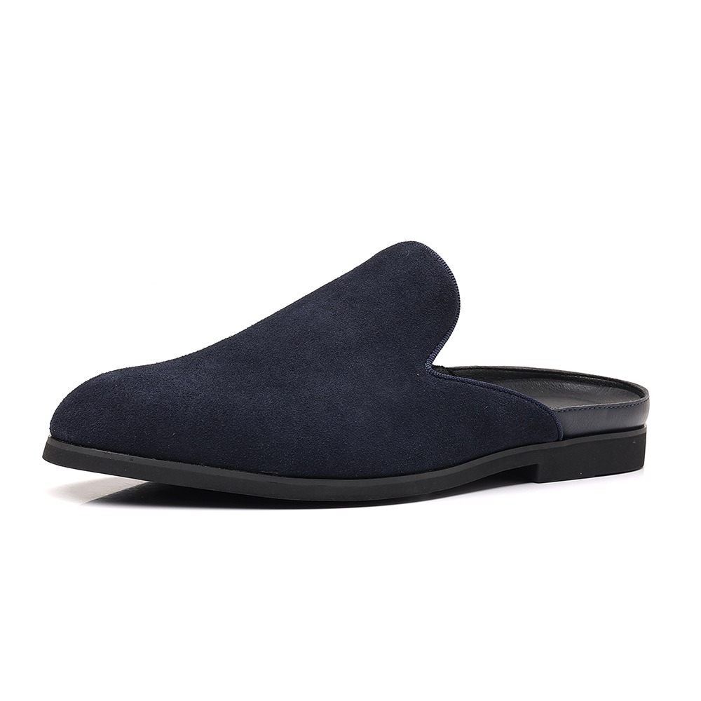 Men Shoes Formal - Мужские замшевые мюли, лоферы, классические тапочки,