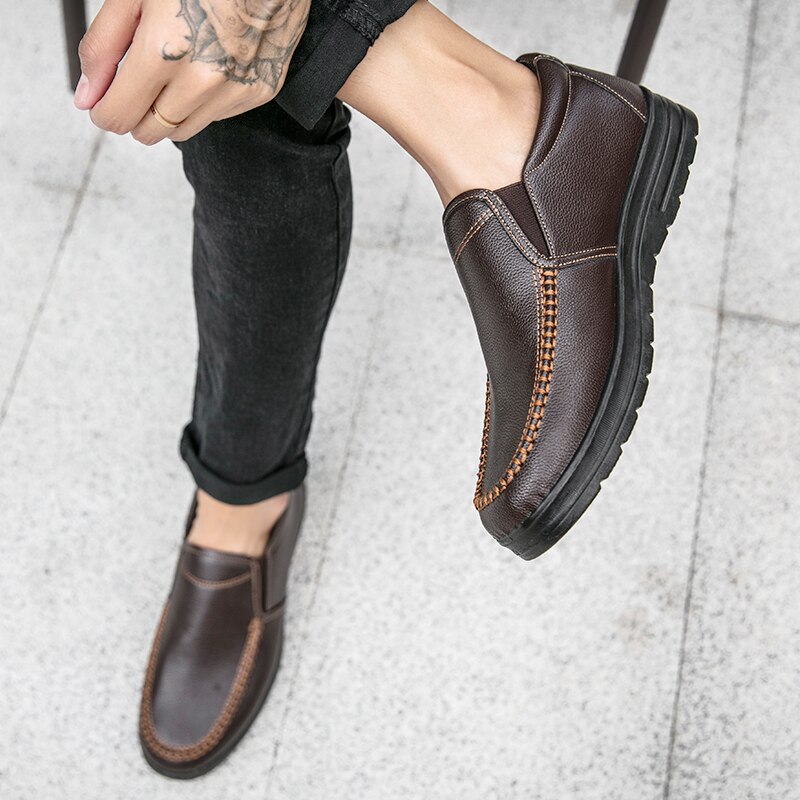 Мужская кожаная повседневная о – обзор и цена Men Shoes Louboutin