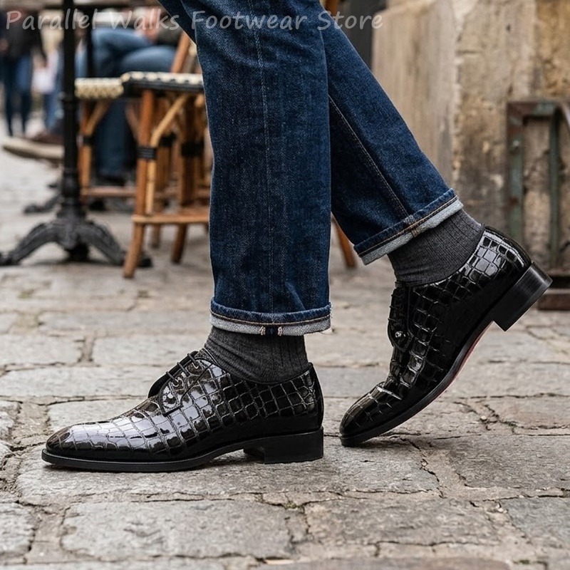 Мужские оксфорды из лакированн – обзор и цена Men Shoes Formal
