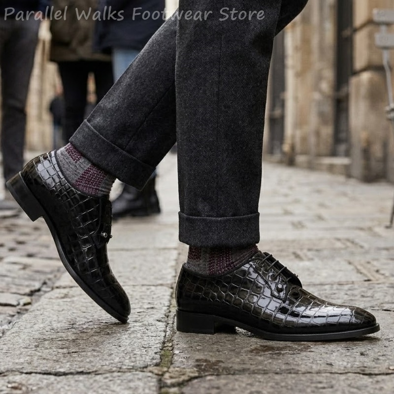 Мужские оксфорды из лакированн – обзор и цена Men Shoes Formal