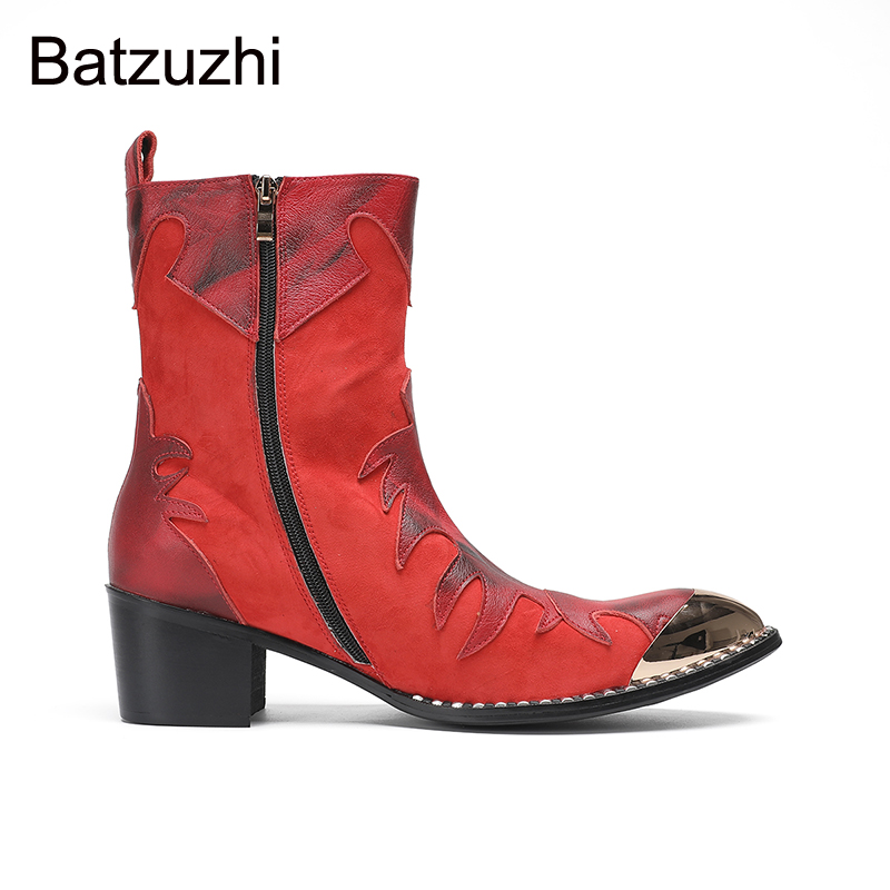 Ботинки мужские Batzuzhi на вы – обзор и цена Men Shoes Red