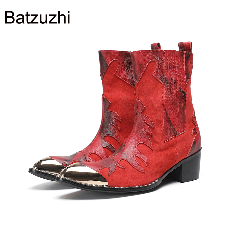 Ботинки мужские Batzuzhi на вы – обзор и цена Men Shoes Red