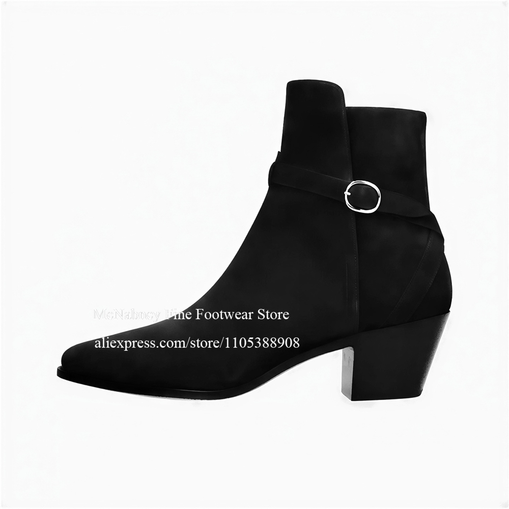 Роскошные черные замшевые боти – обзор и цена Men Shoes Formal