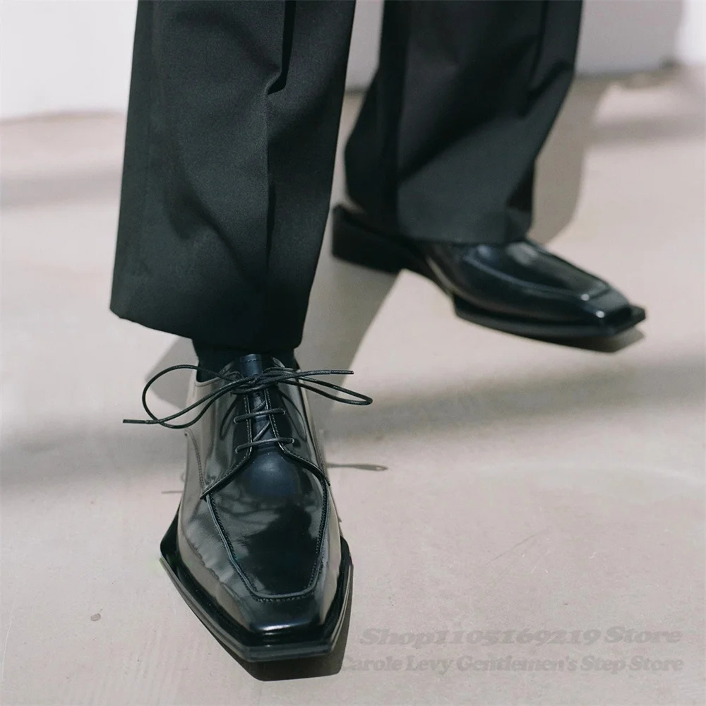 Черные мужские туфли дерби из  – обзор и цена Men Shoes Formal