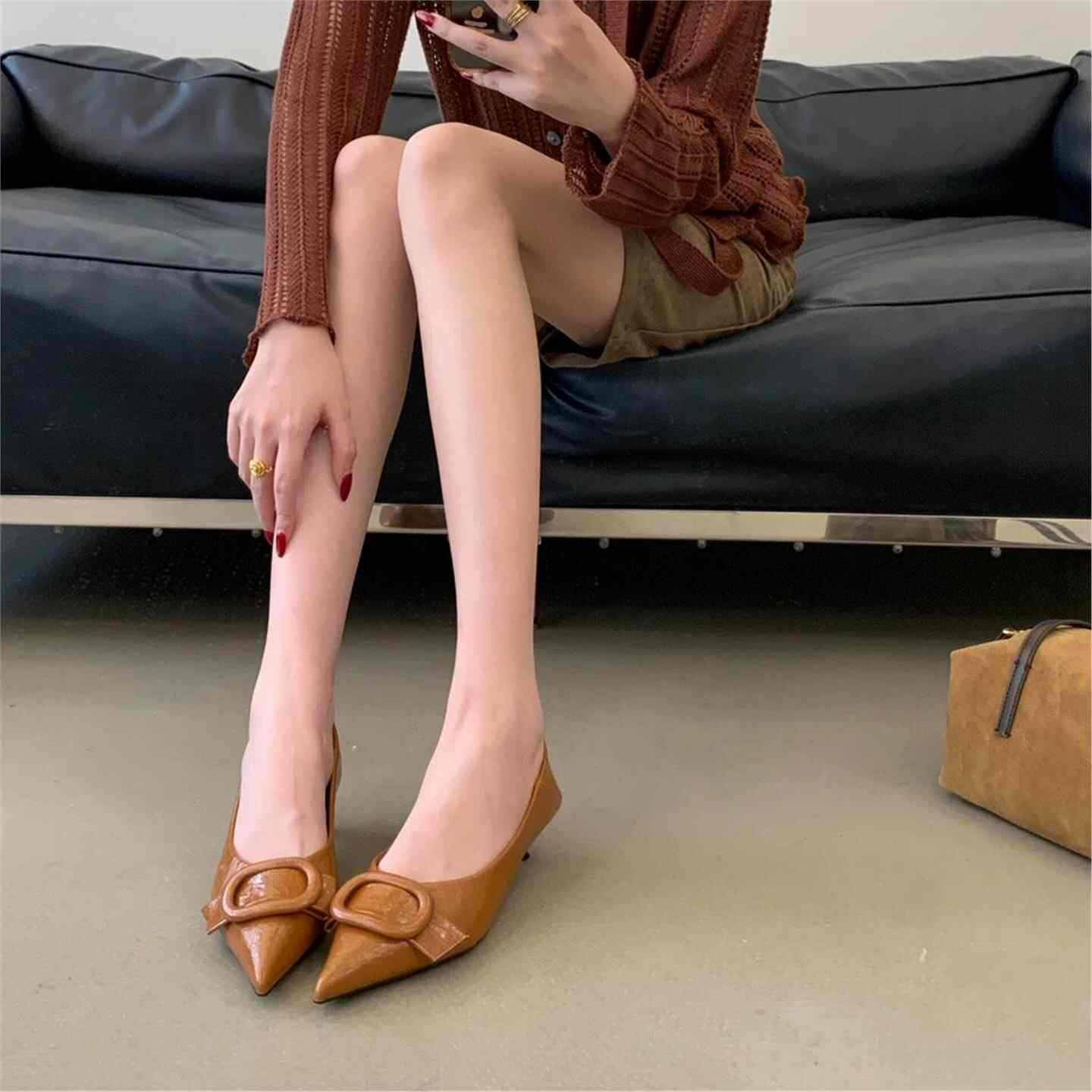 Новые женские балетки с круглы – обзор и цена Dress Shoe Pointed